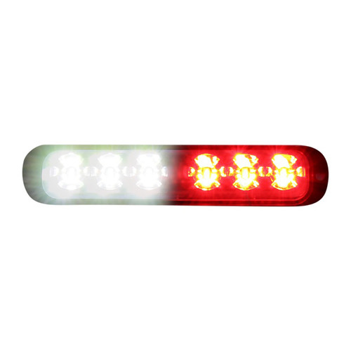 Code-3 XTP6MC Surface/Flush Mount 12-LED Thin Light Head, Multi/Dual Color, 0.8 inches thick